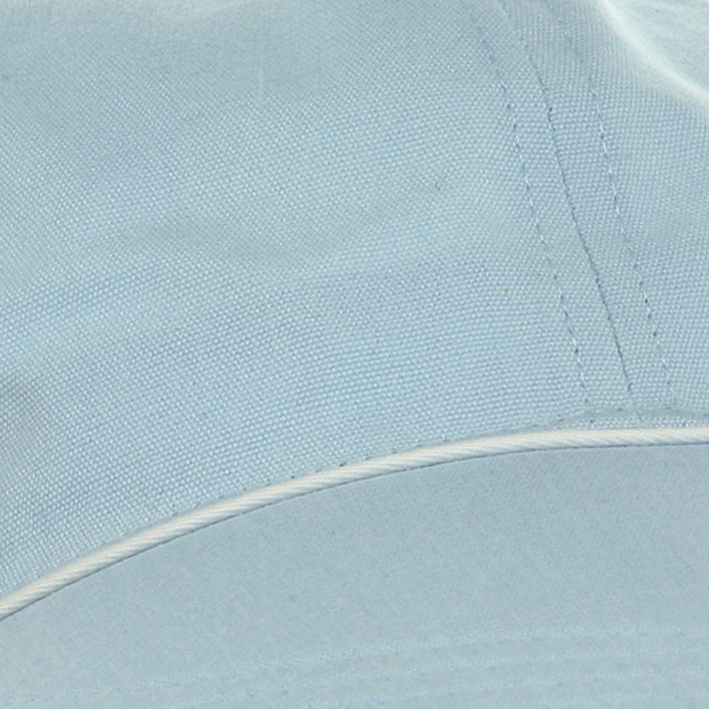 Piping Decoration Ladies Canvas Cap