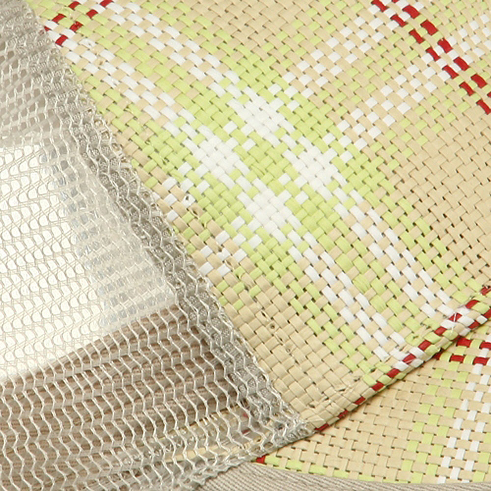 Plaid Straw Trucker Caps