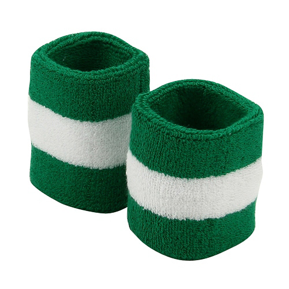 Terry Stripe Wristband Pair