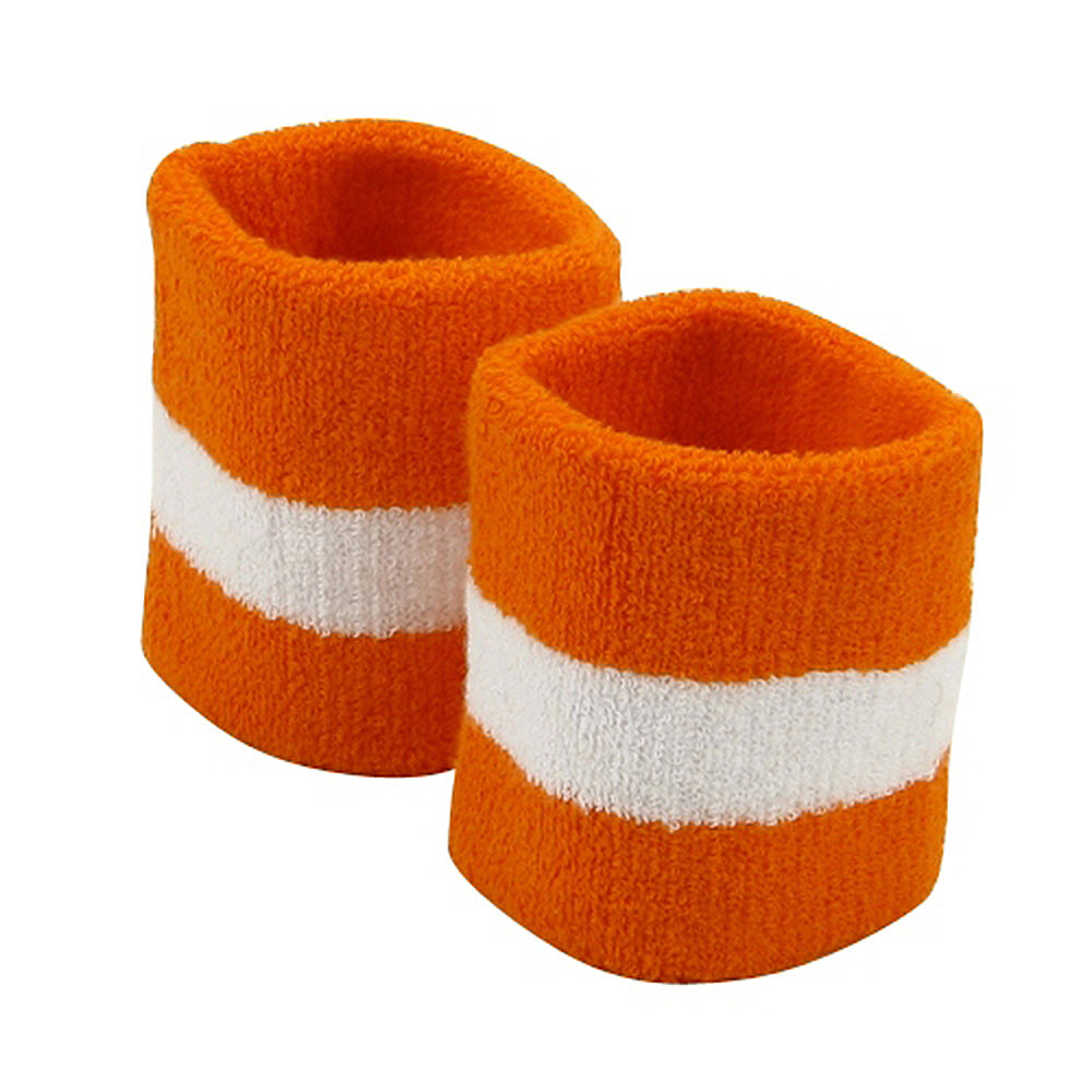 Terry Stripe Wristband Pair