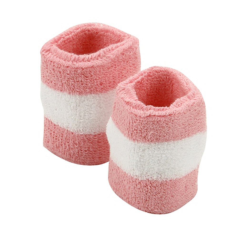 Terry Stripe Wristband Pair