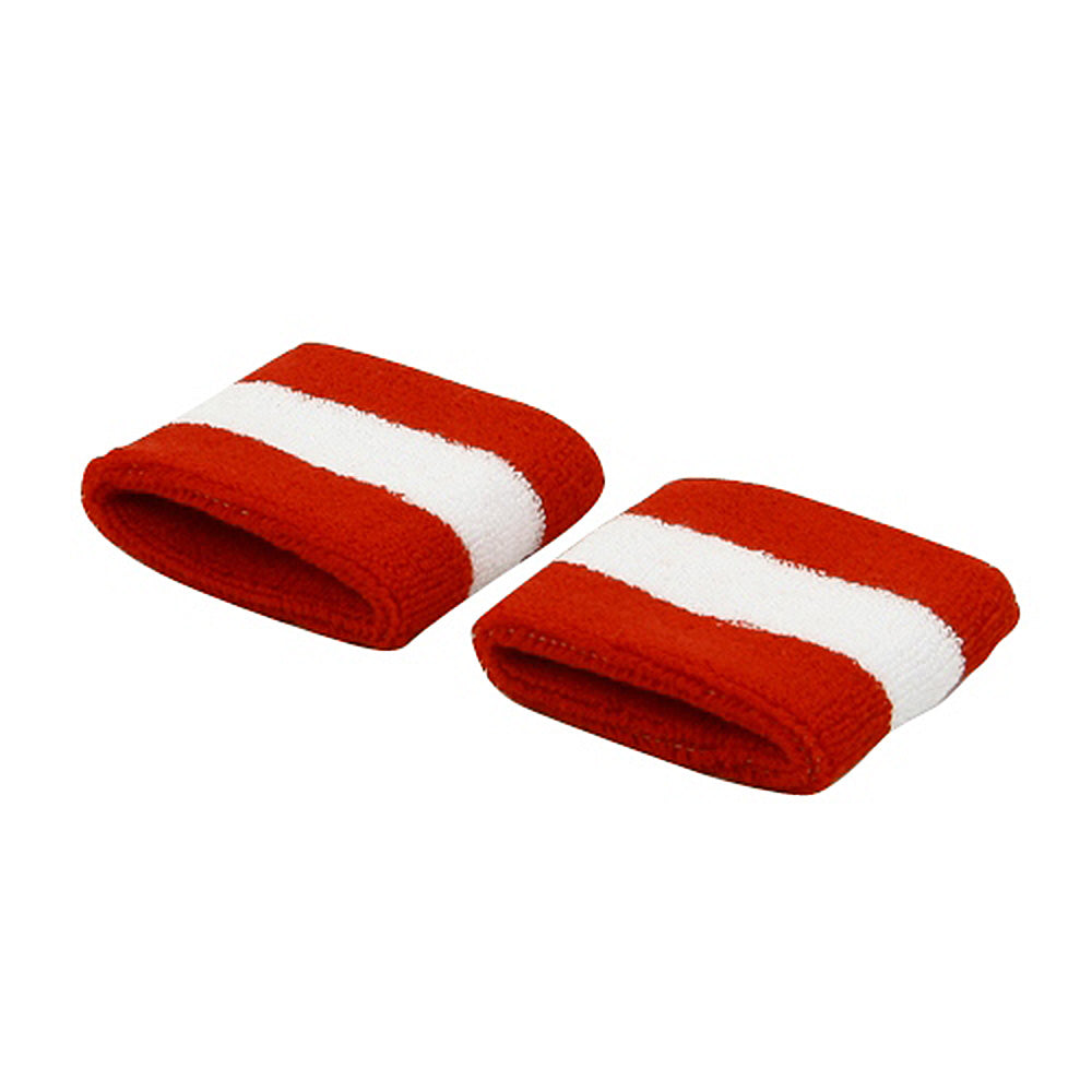 Terry Stripe Wristband Pair