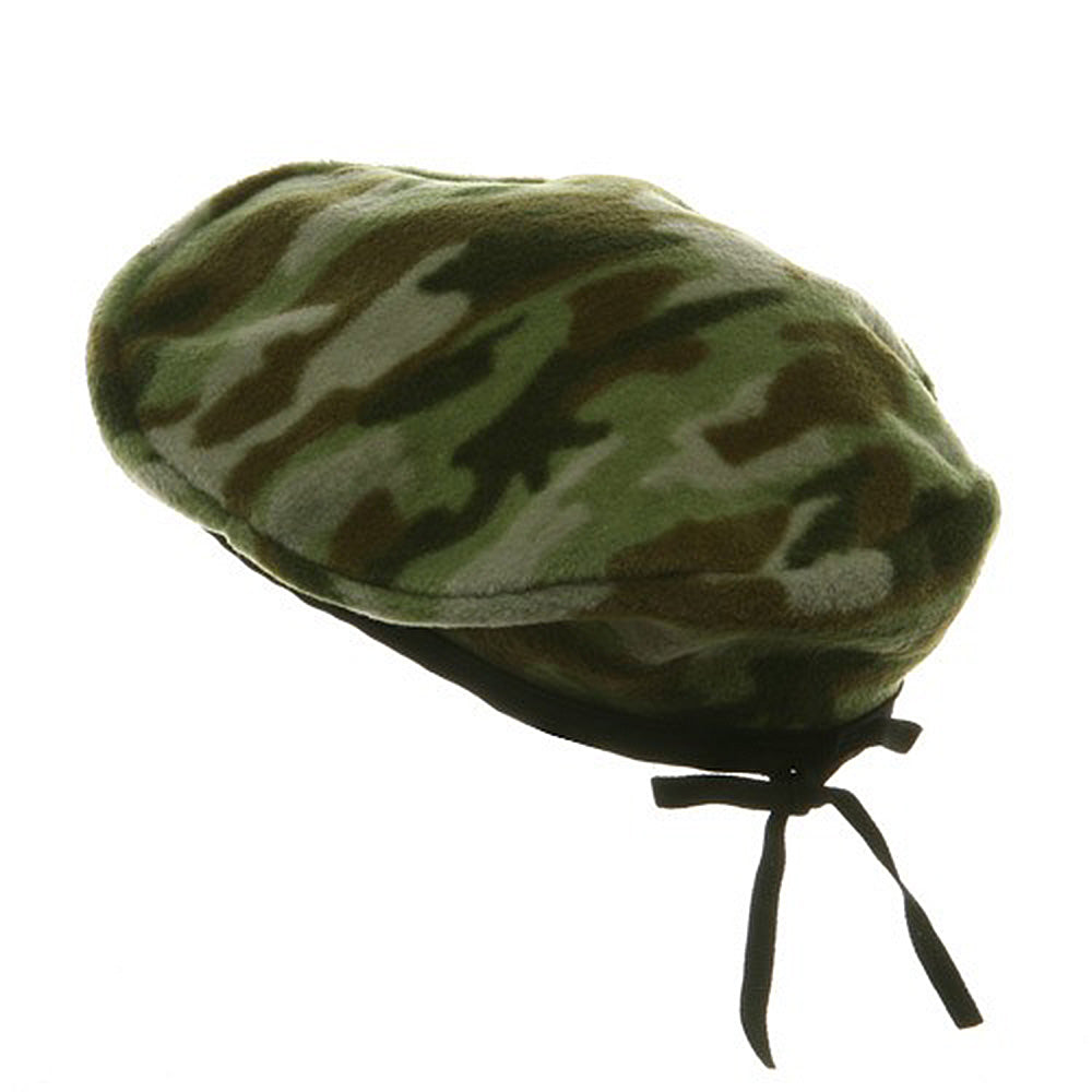 Camo Fleece Beret