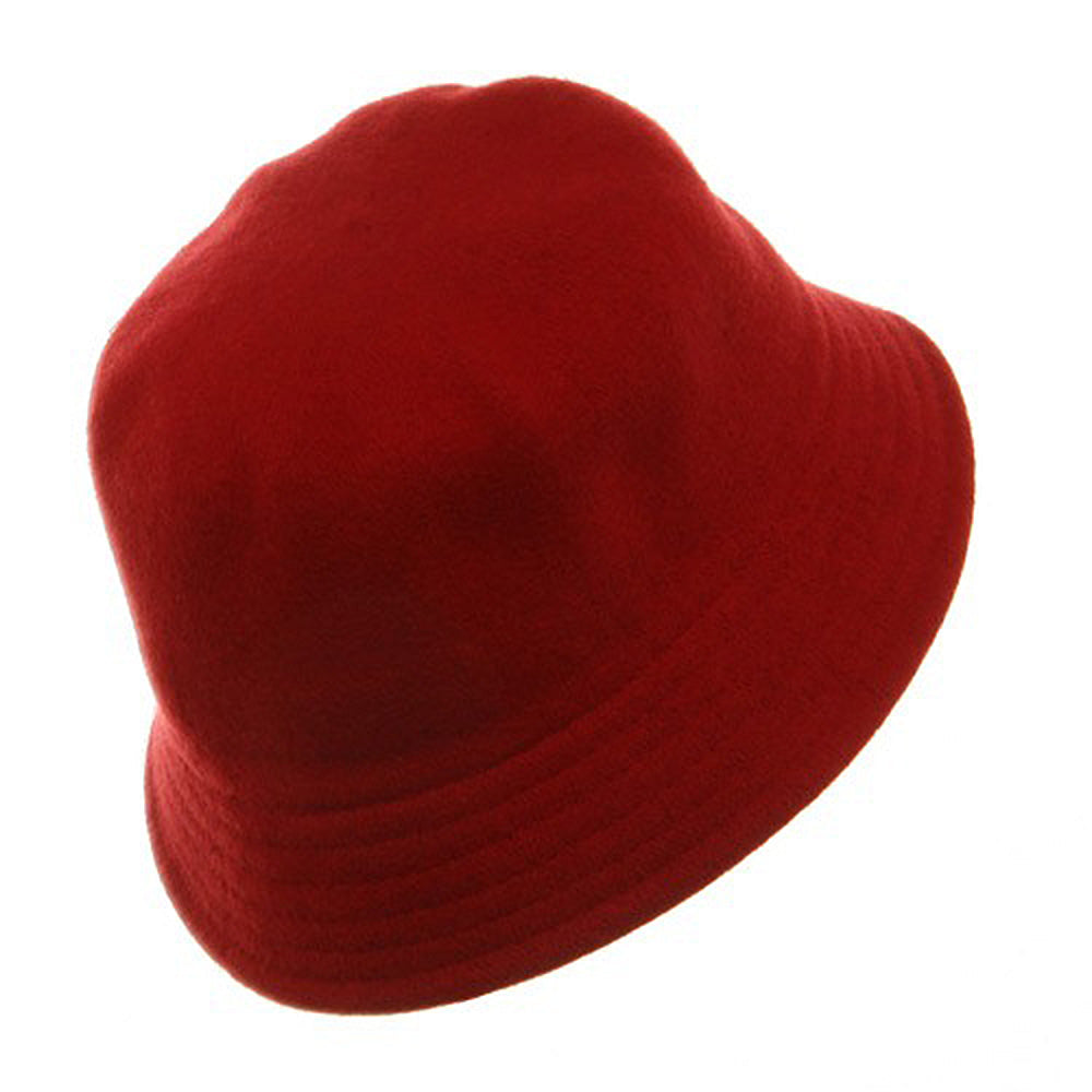 Wool Bucket Hat with Stitches
