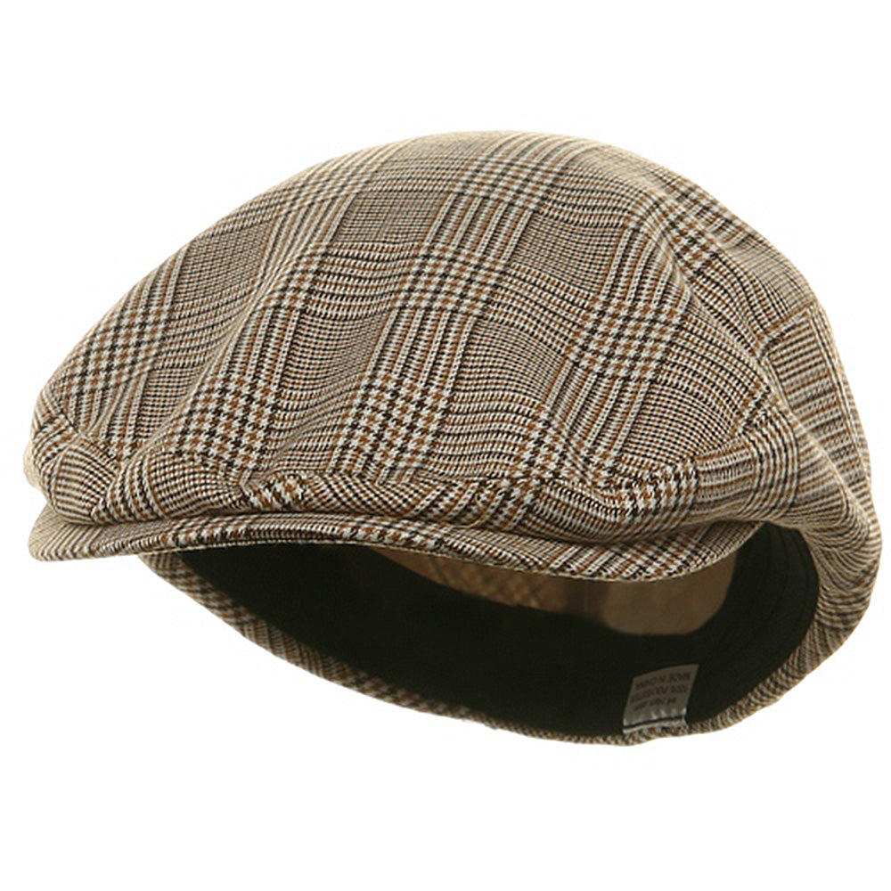 Big Size Elastic Plaid Fashion Ivy Cap