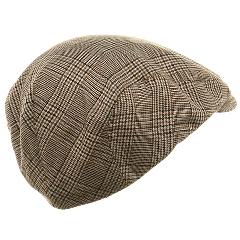 Big Size Elastic Plaid Fashion Ivy Cap