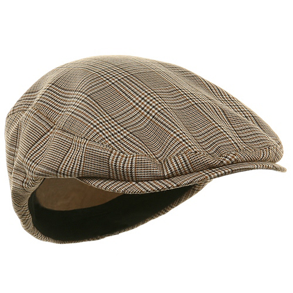 Big Size Elastic Plaid Fashion Ivy Cap