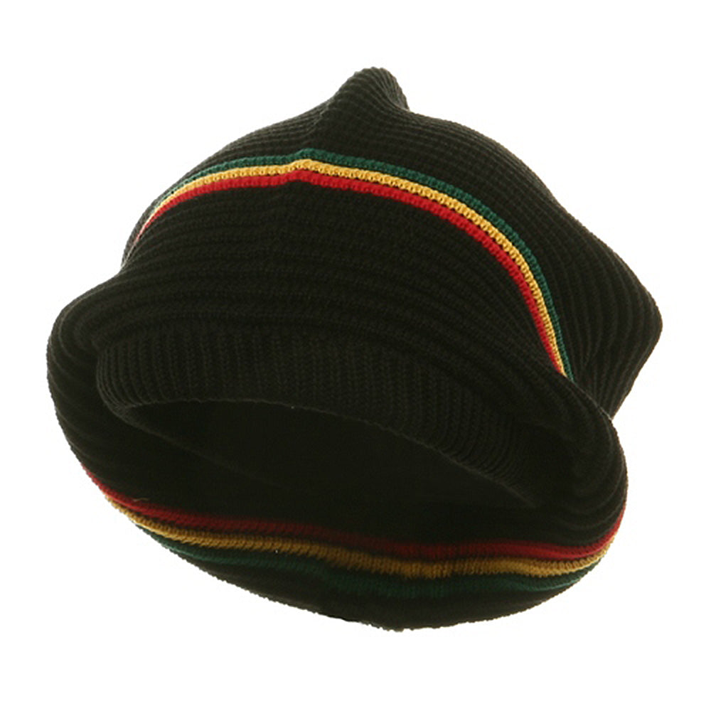Big Size Medium Crown New Rasta Beanie Hat