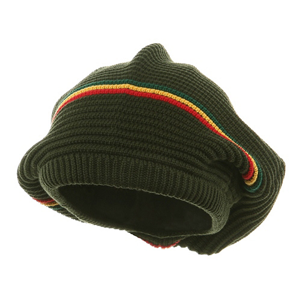 Big Size Medium Crown New Rasta Beanie Hat