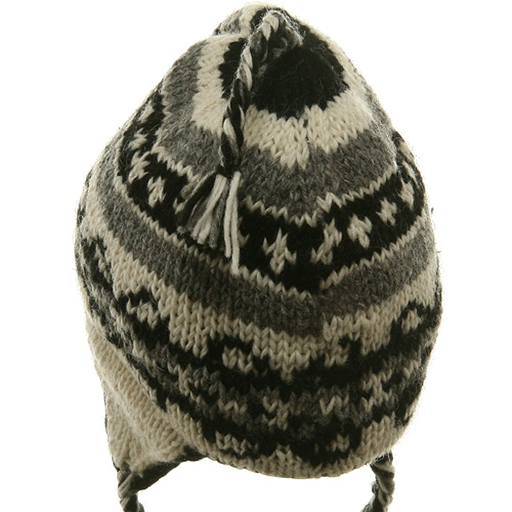 Ring Jacquard Knitting Beanie
