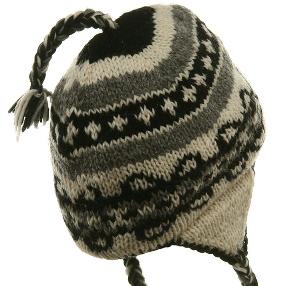Ring Jacquard Knitting Beanie