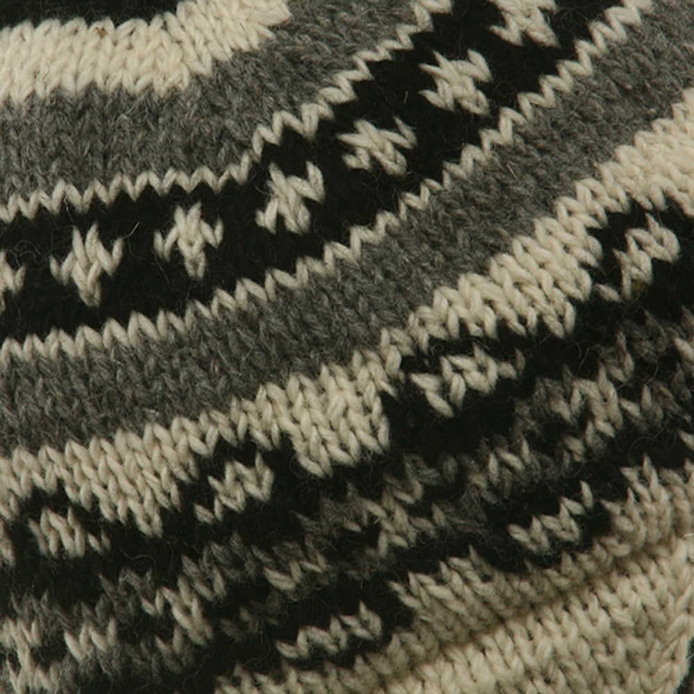 Ring Jacquard Knitting Beanie