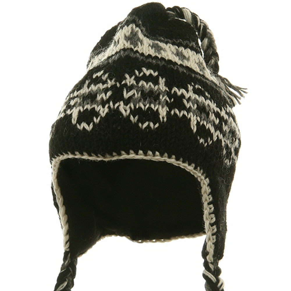 Ring Jacquard Knitting Beanie