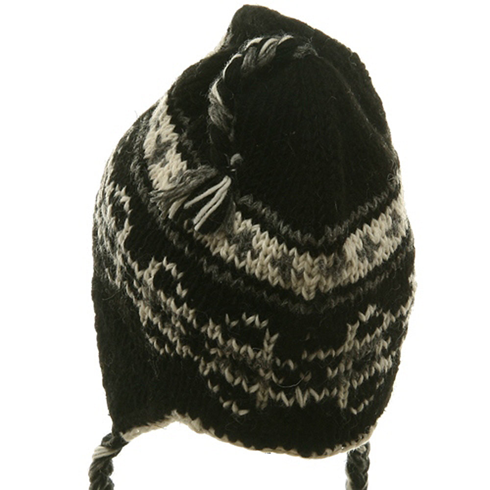 Ring Jacquard Knitting Beanie