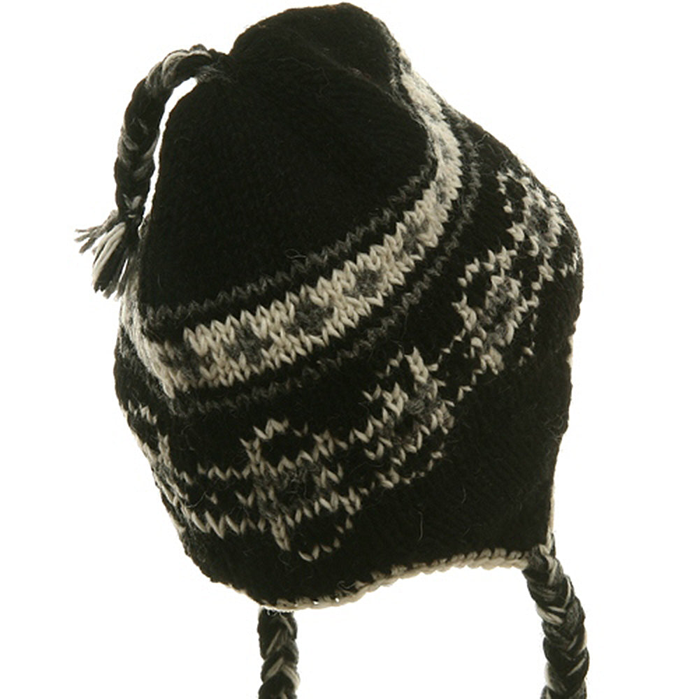 Ring Jacquard Knitting Beanie