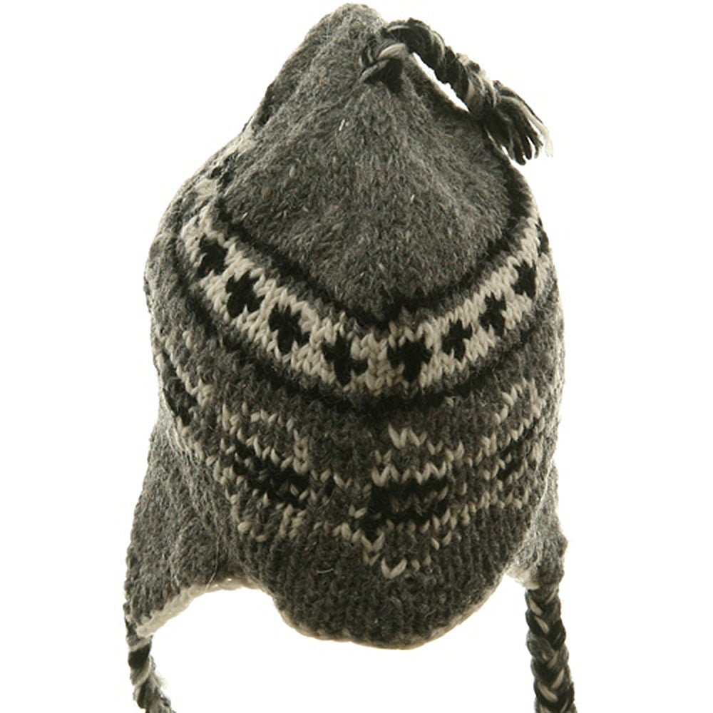Ring Jacquard Knitting Beanie