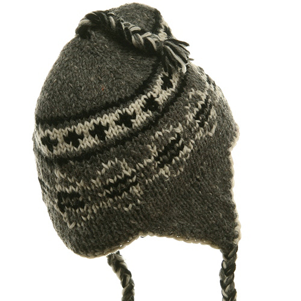 Ring Jacquard Knitting Beanie