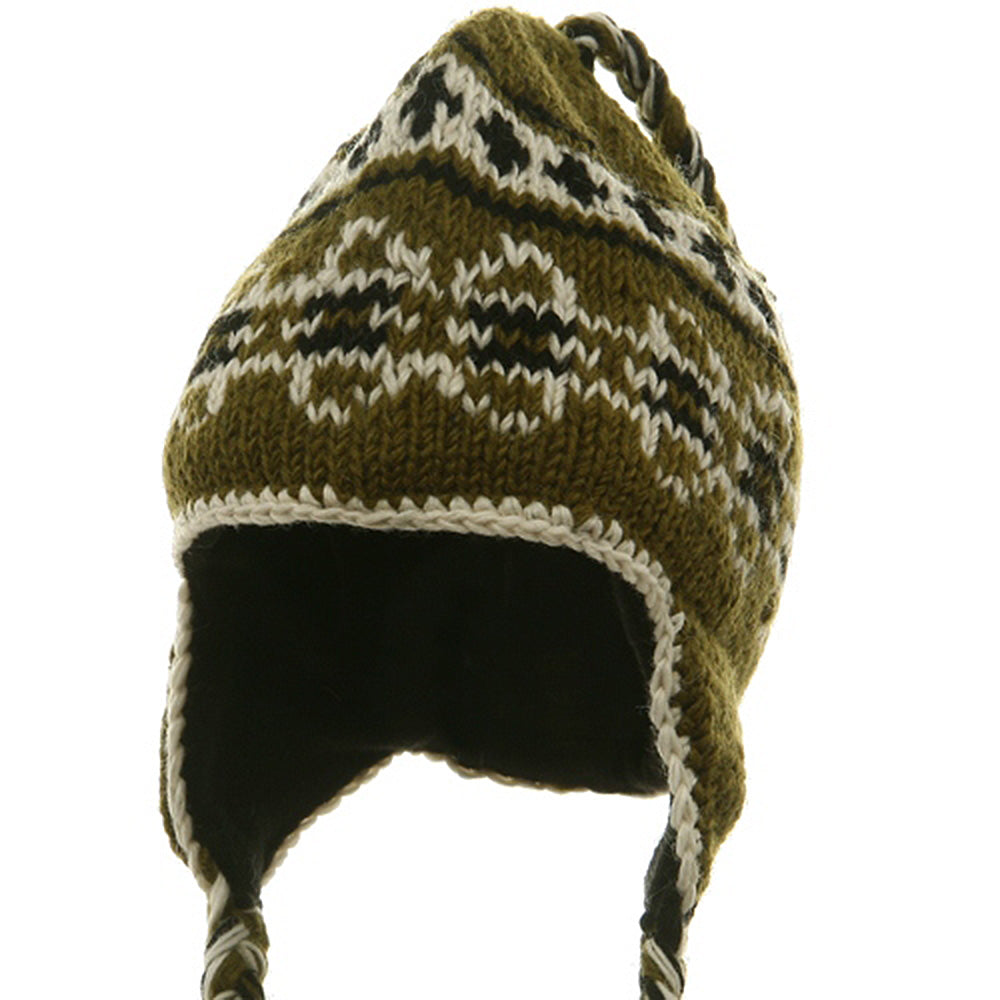 Ring Jacquard Knitting Beanie
