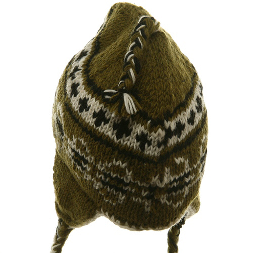 Ring Jacquard Knitting Beanie