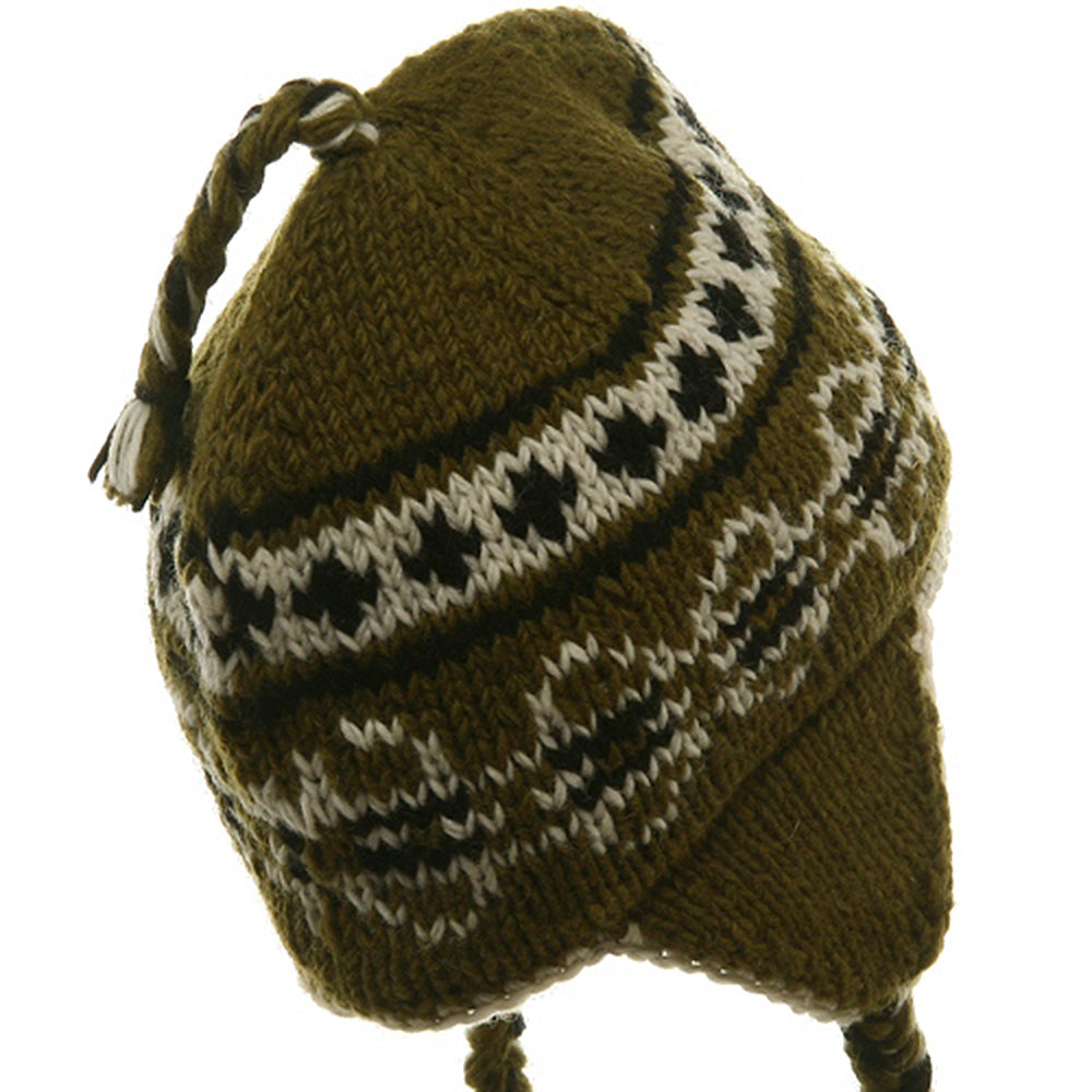 Ring Jacquard Knitting Beanie