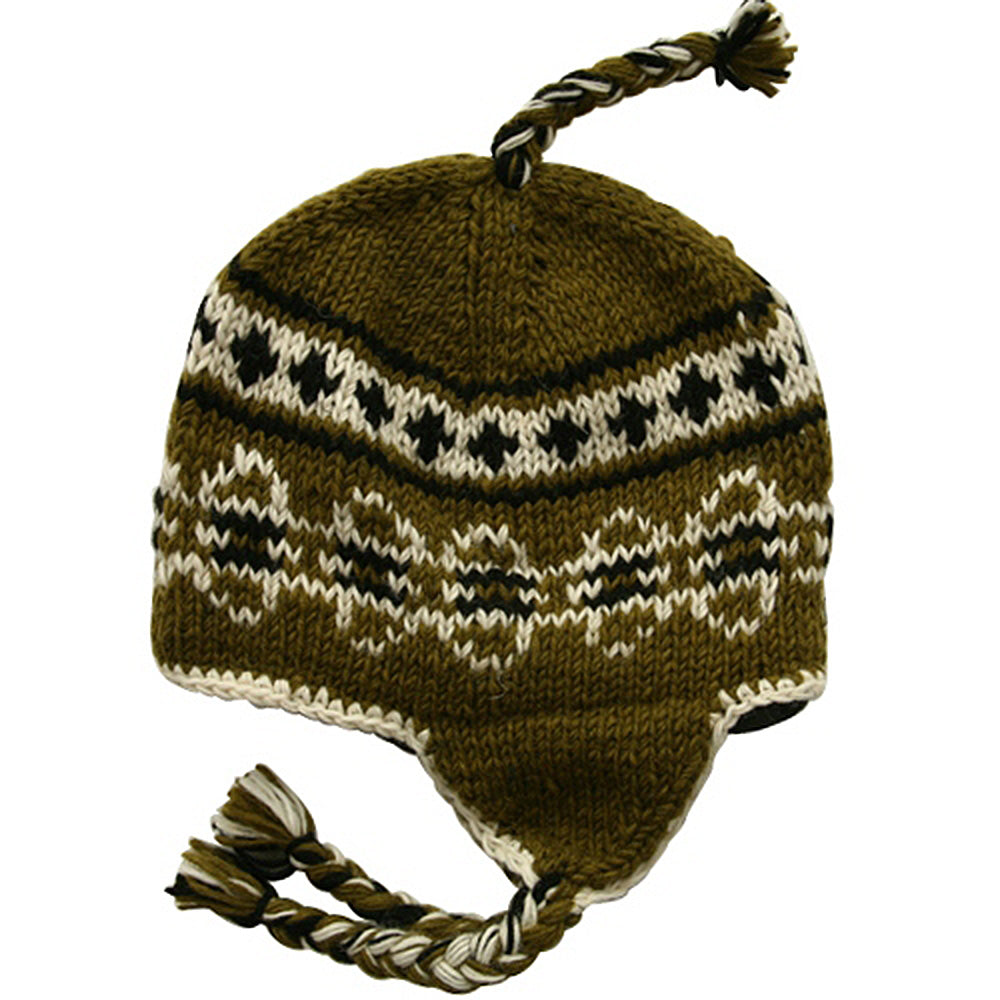 Ring Jacquard Knitting Beanie