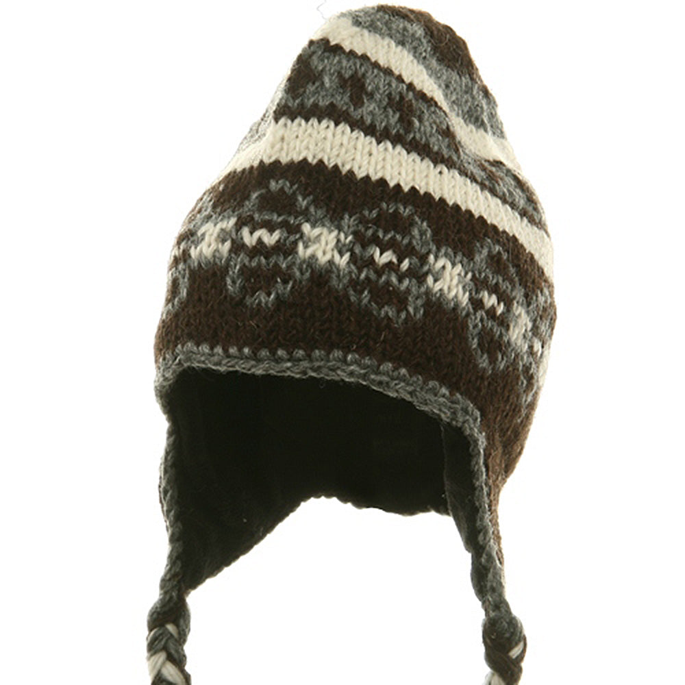 Ring Jacquard Knitting Beanie