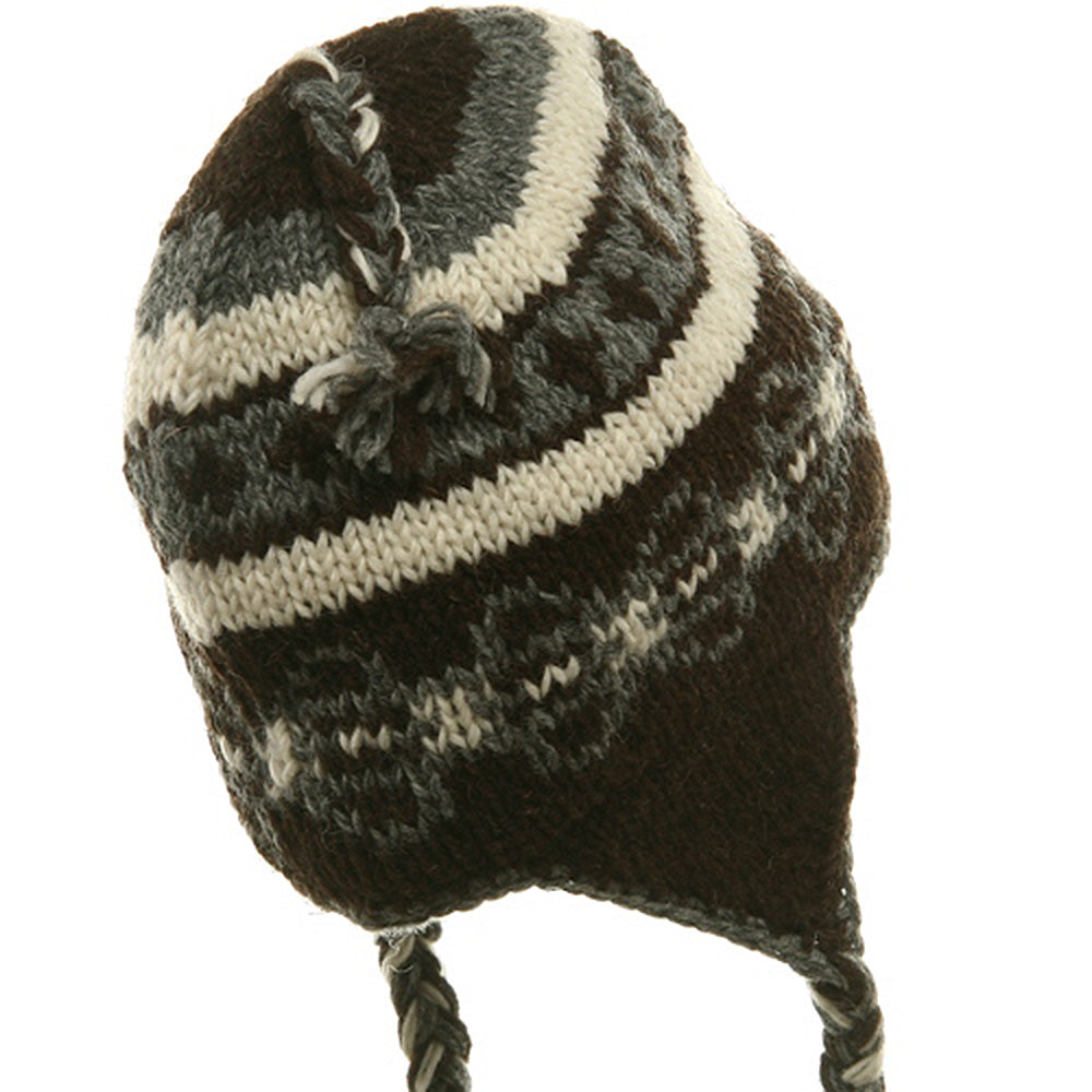 Ring Jacquard Knitting Beanie