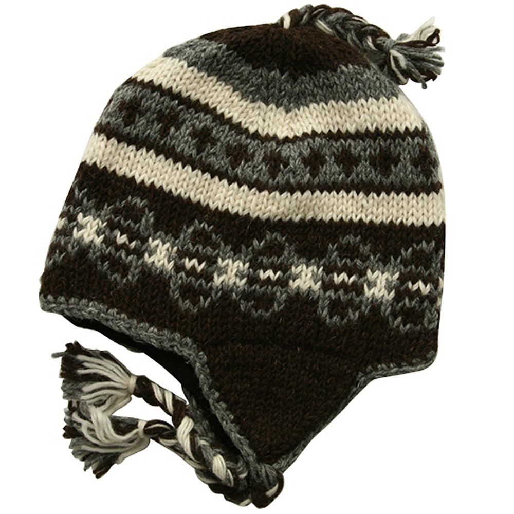 Ring Jacquard Knitting Beanie