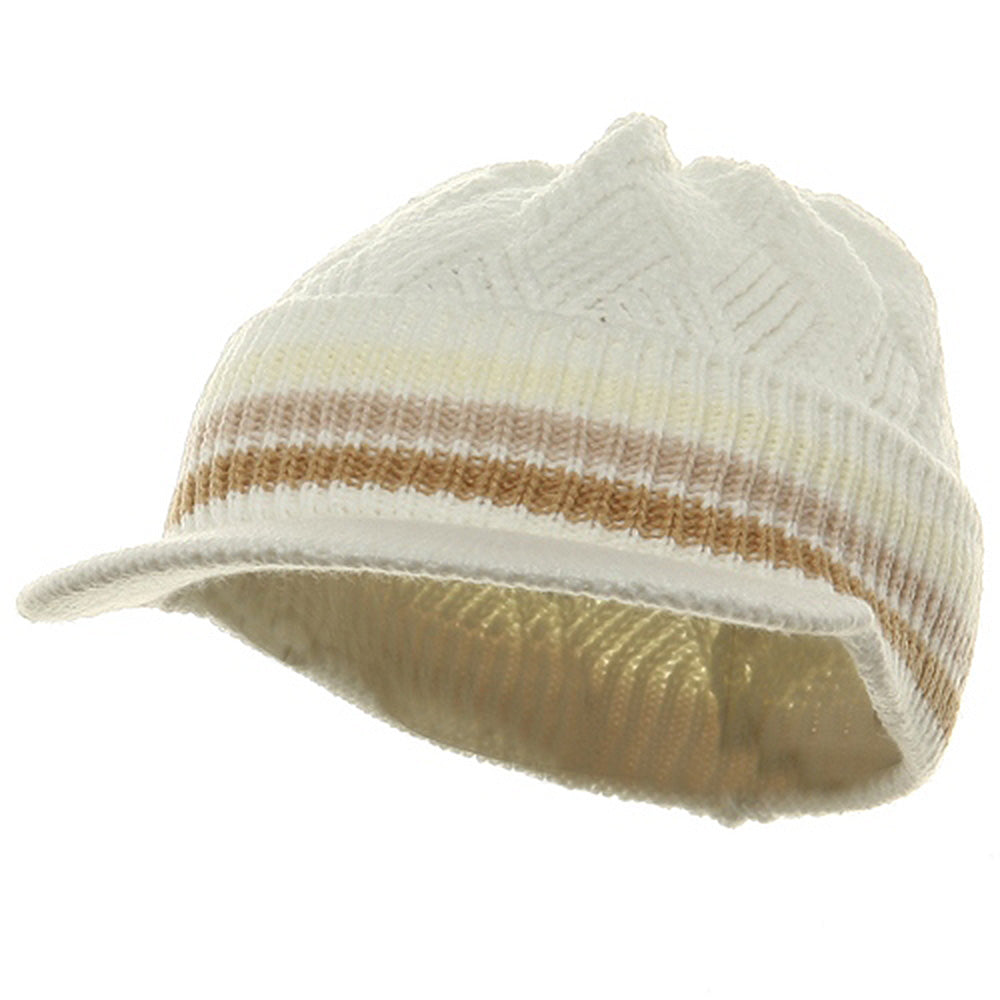 Acrylic Rasta Beanie Visor