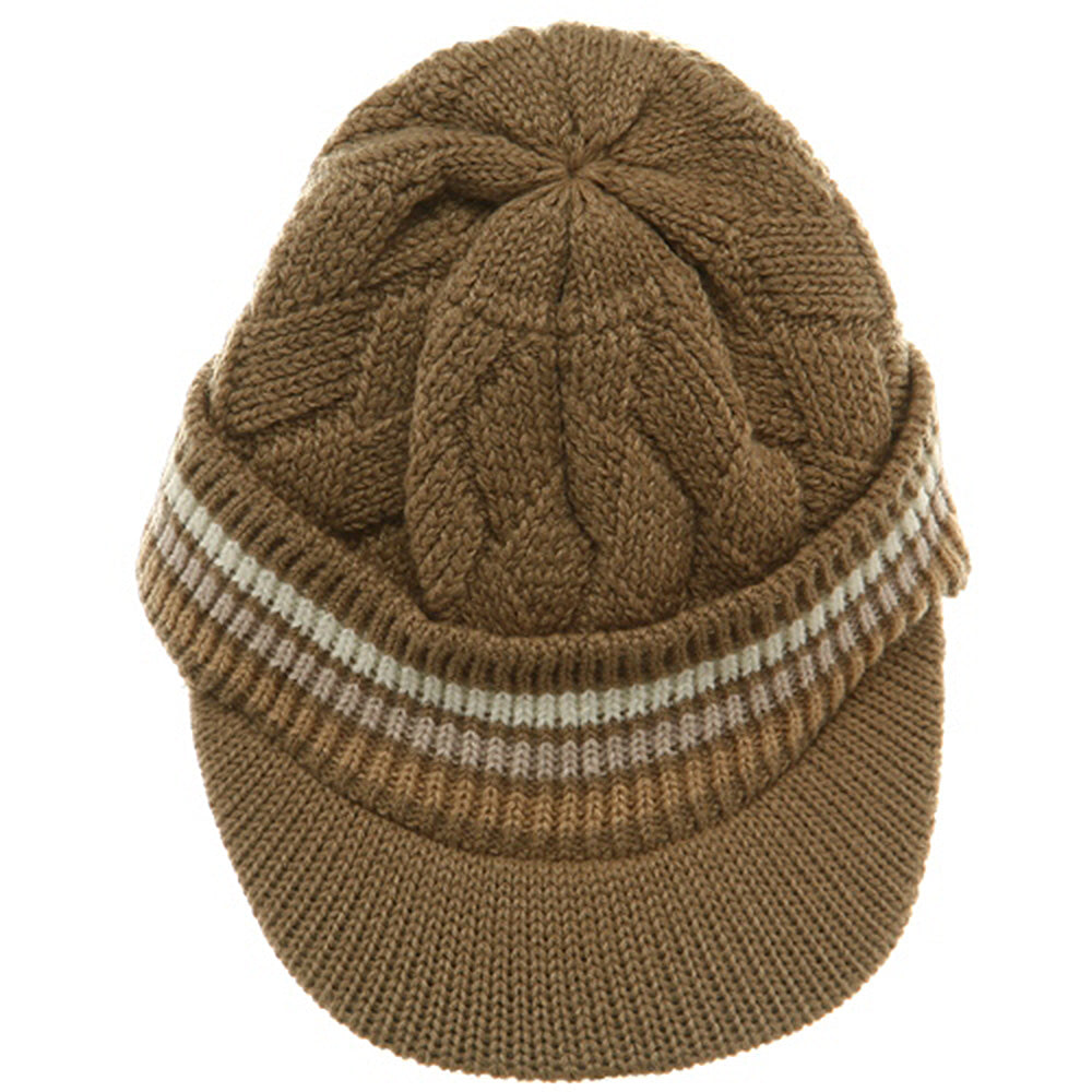 Acrylic Rasta Beanie Visor