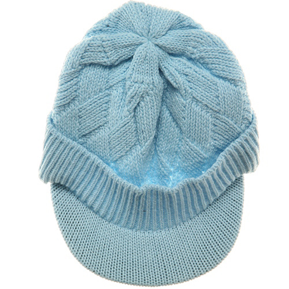 Acrylic Plain Beanie Visor