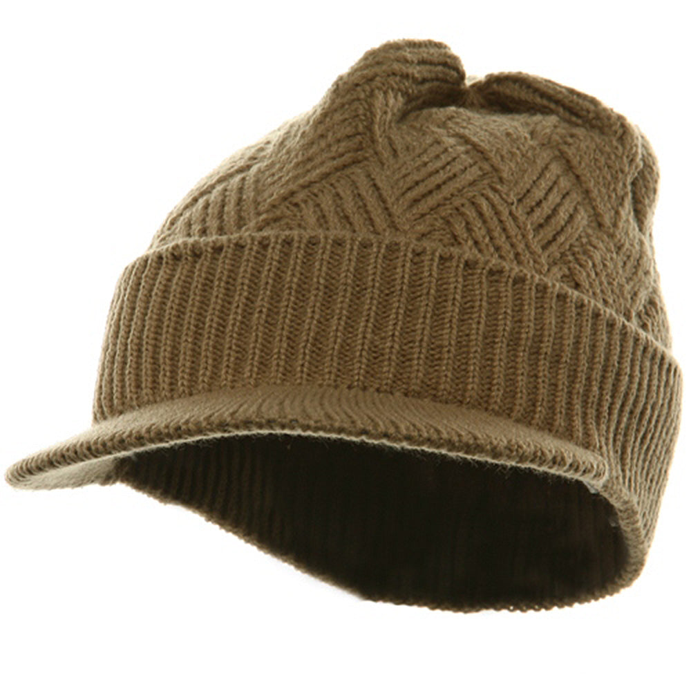 Acrylic Plain Beanie Visor