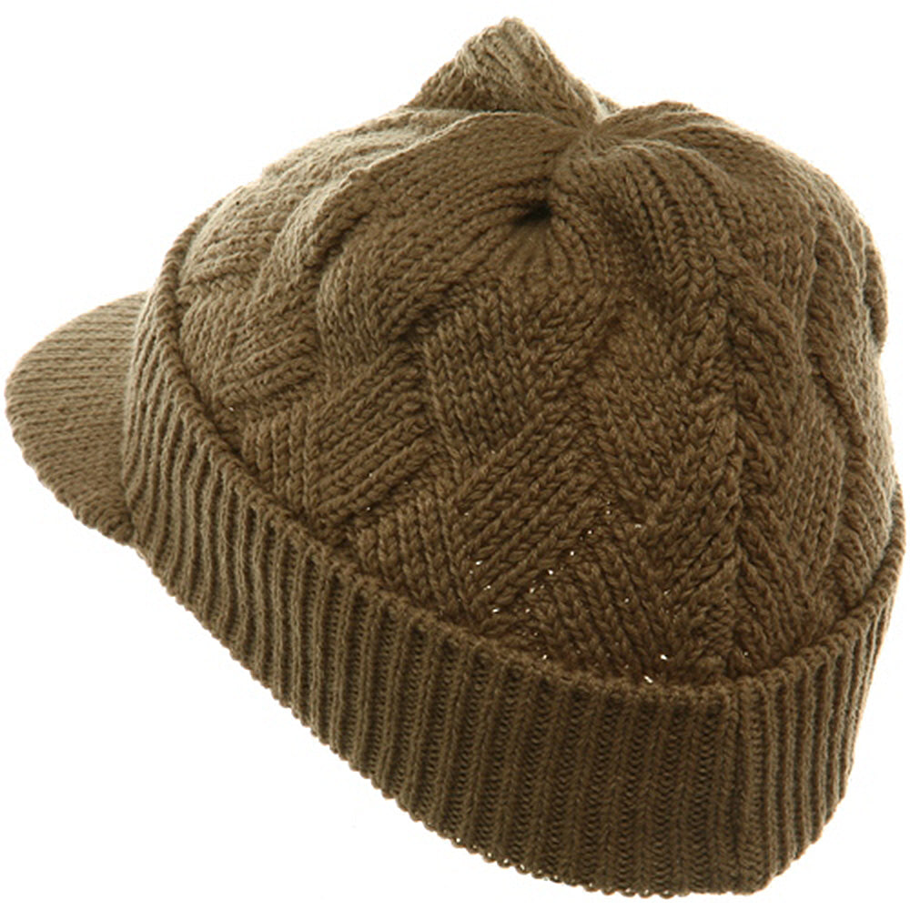 Acrylic Plain Beanie Visor