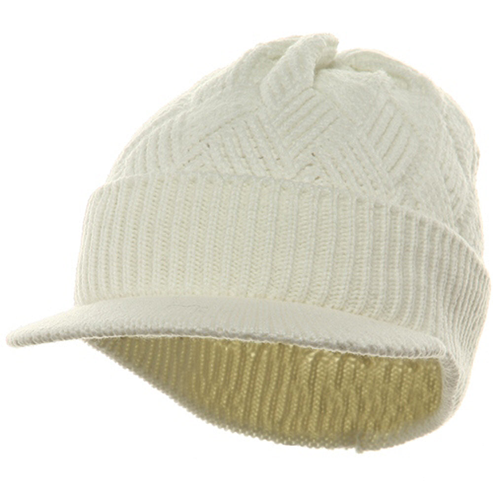 Acrylic Plain Beanie Visor