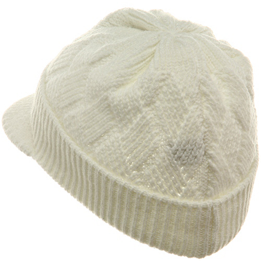 Acrylic Plain Beanie Visor