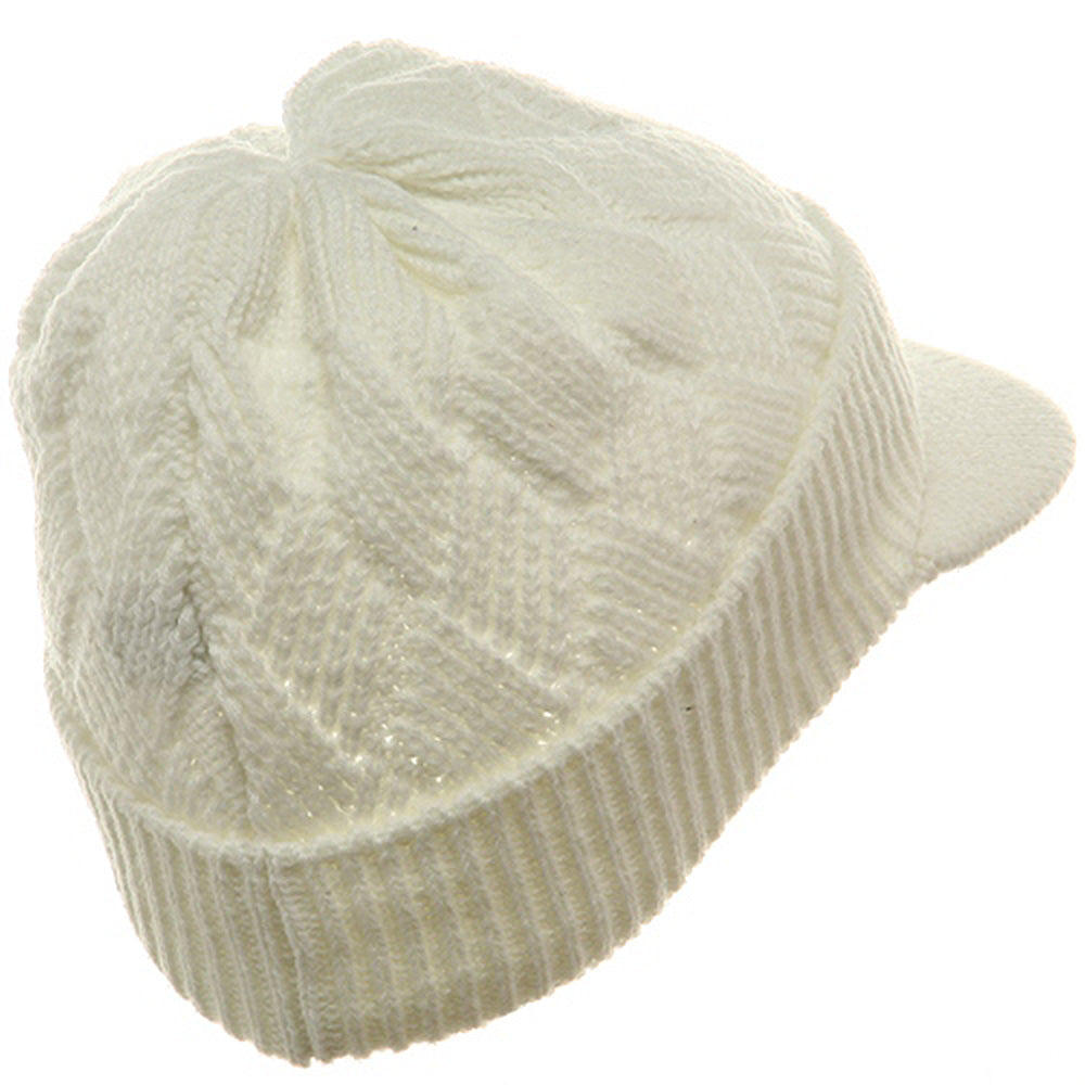 Acrylic Plain Beanie Visor
