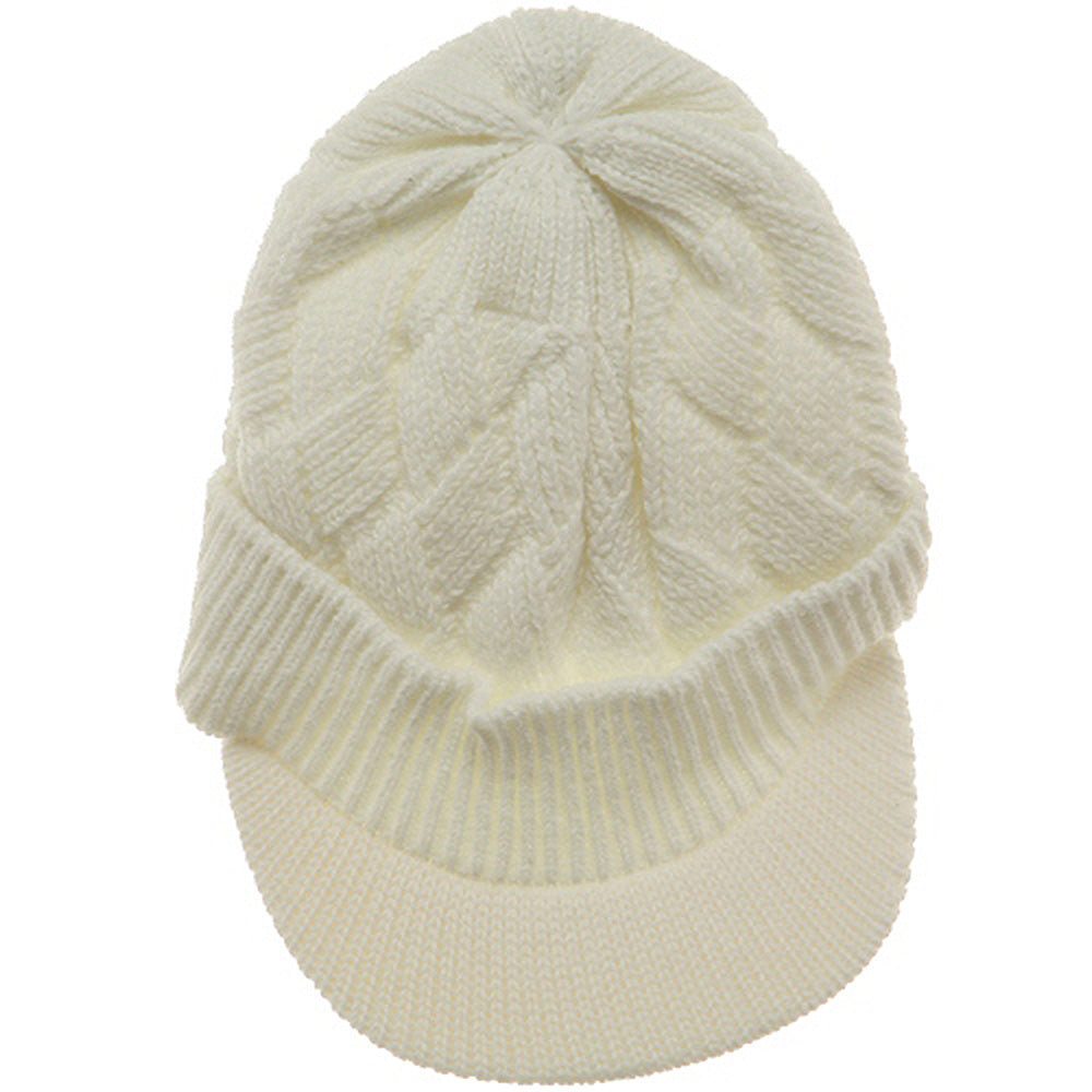 Acrylic Plain Beanie Visor