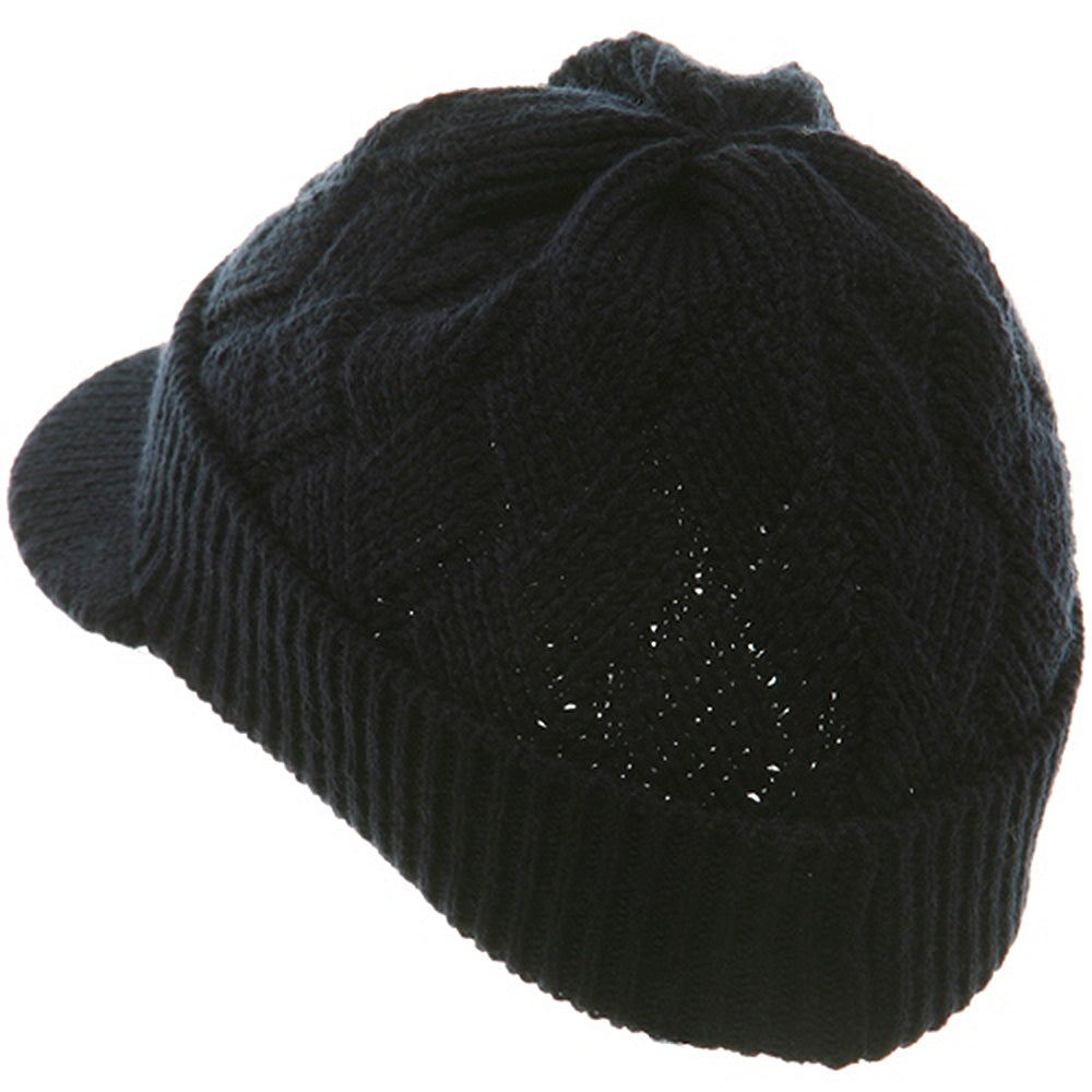 Acrylic Plain Beanie Visor