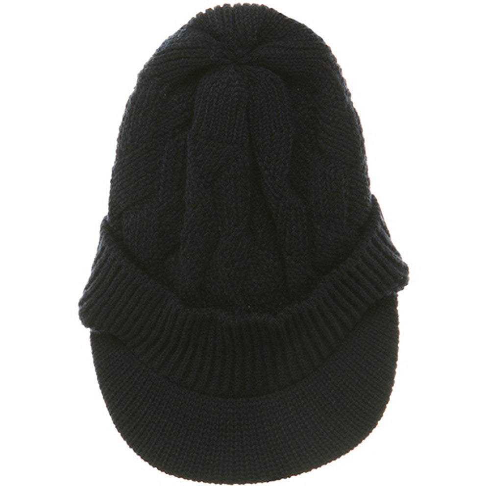 Acrylic Plain Beanie Visor