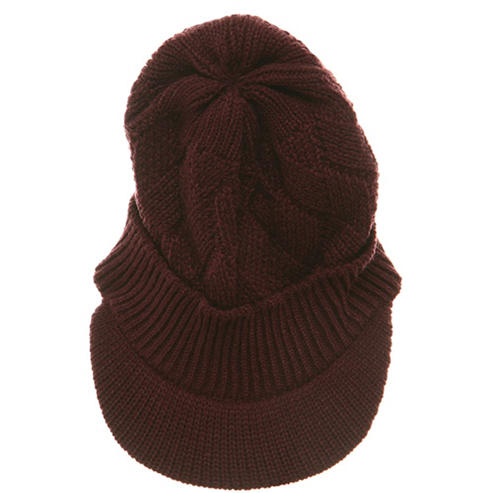 Acrylic Plain Beanie Visor