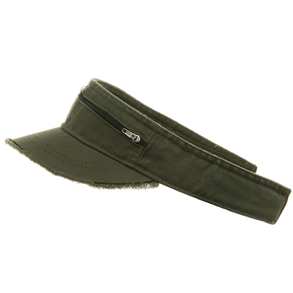 Enzyme Washed Cotton Twill Visor