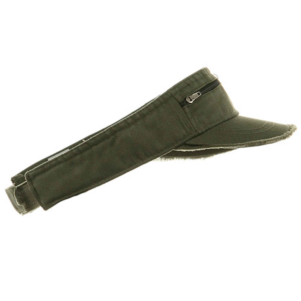 Enzyme Washed Cotton Twill Visor