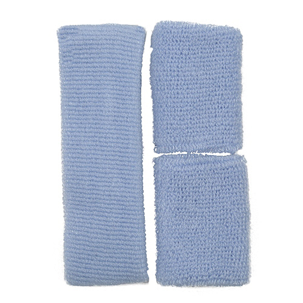 Solid Color Head and Wrist Band Set