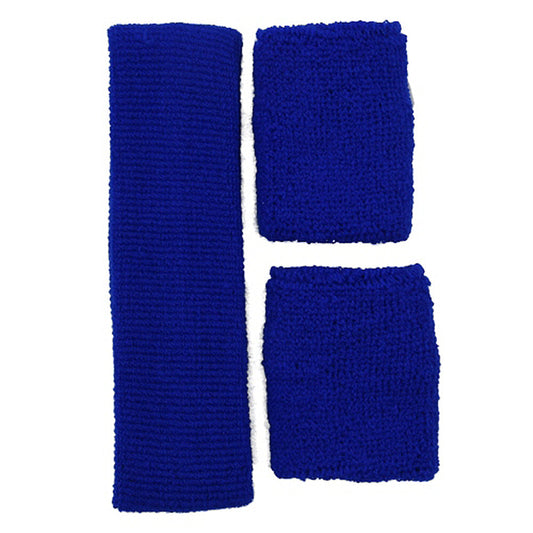 Solid Color Head and Wrist Band Set