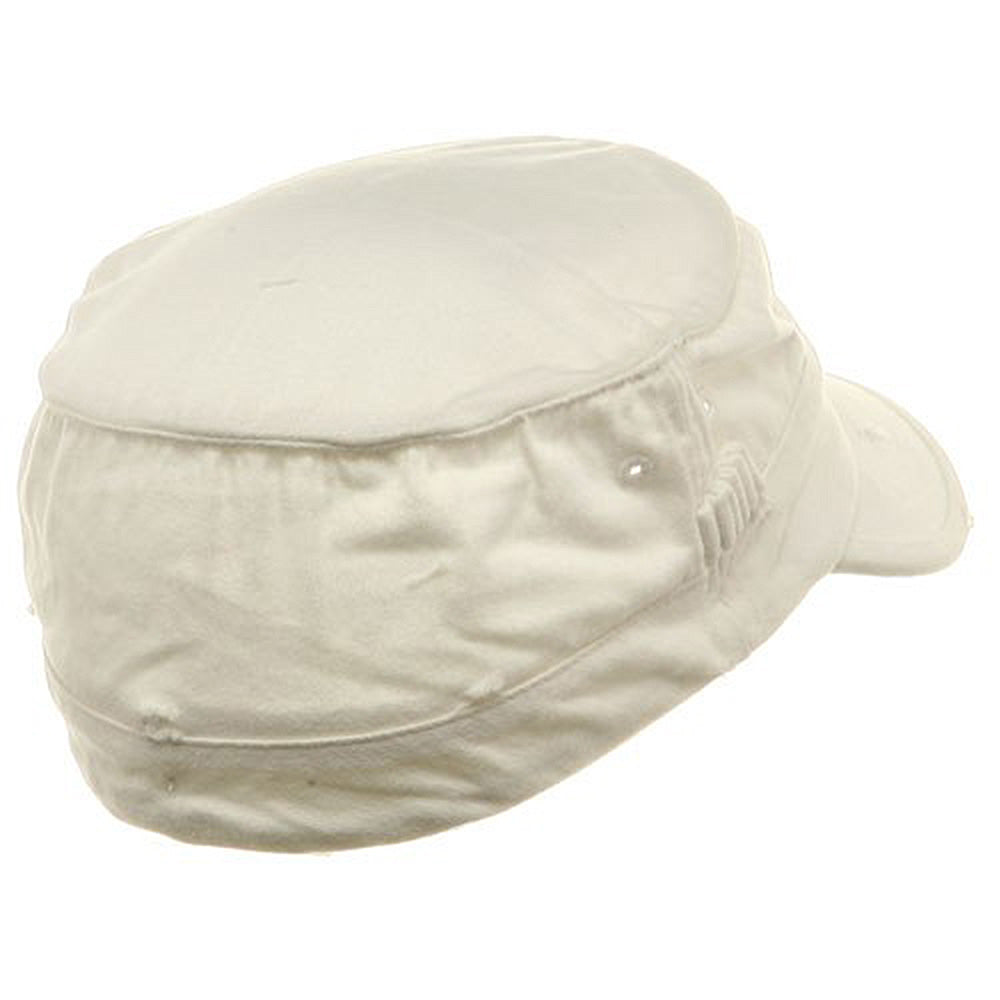 Washed Cotton Fitted Army Cap