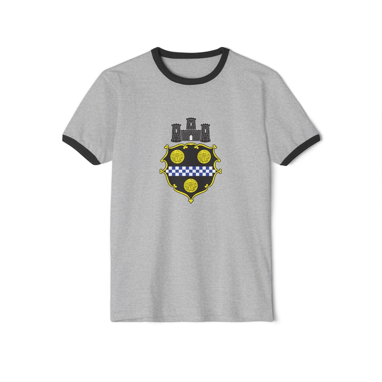 City of Pittsburgh Coat of Arms Classic Ringer T-shirt - Next Level 3604
