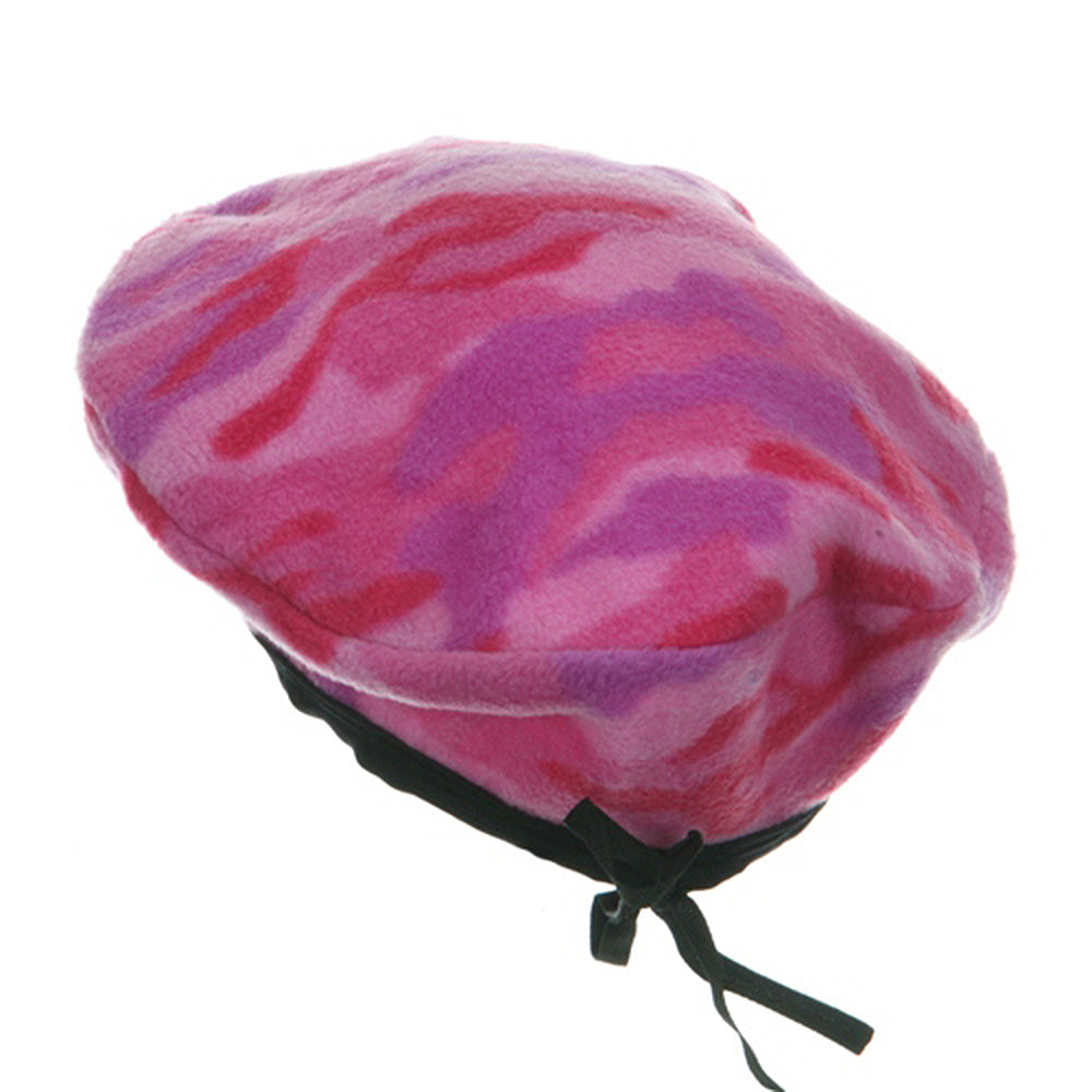 Camo Fleece Beret