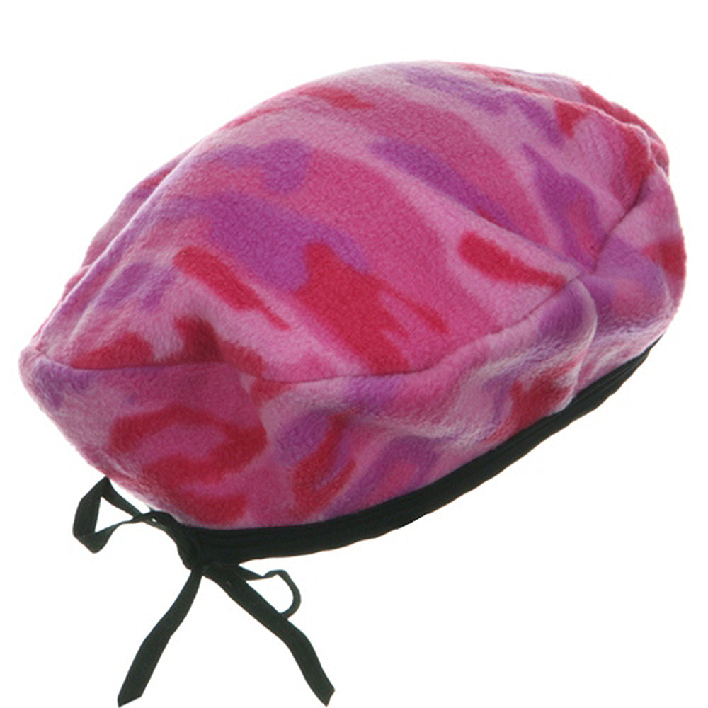 Camo Fleece Beret