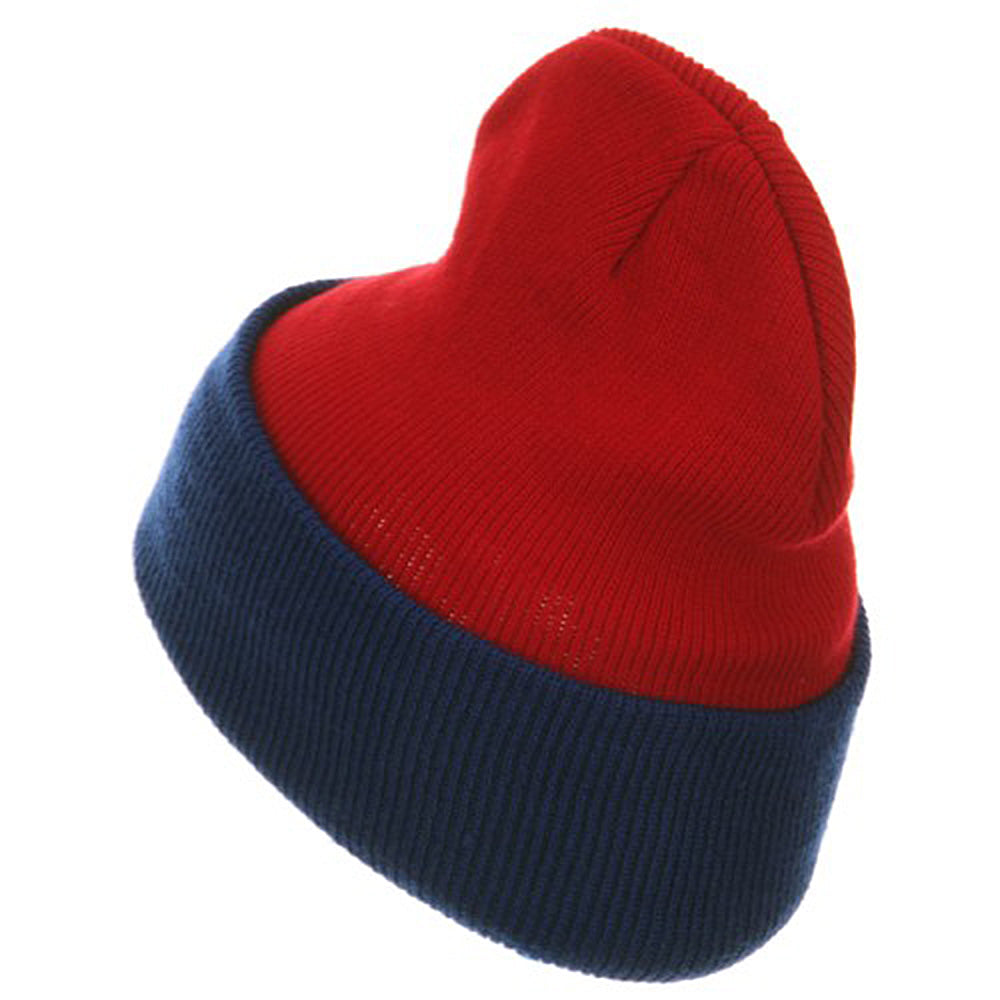 Two Tone Cuff Beanie USA