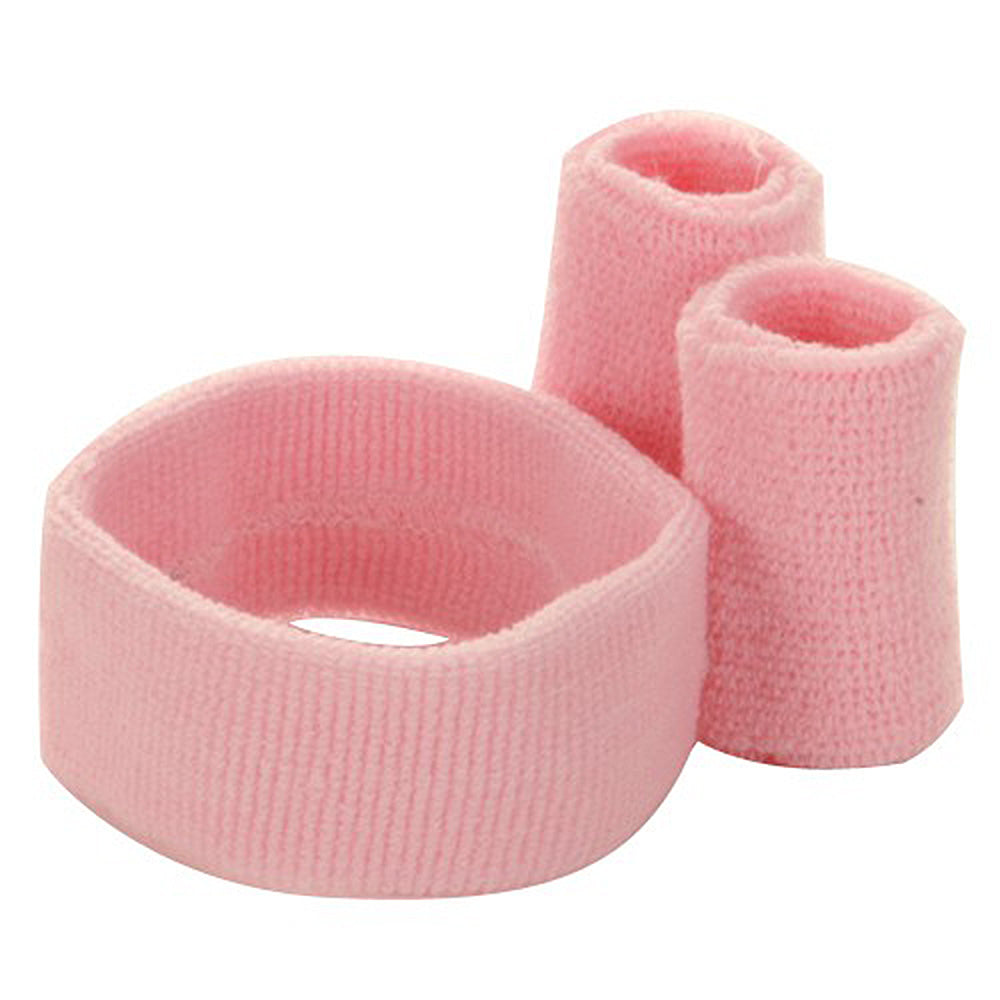 Solid Color Head and Wrist Band Set